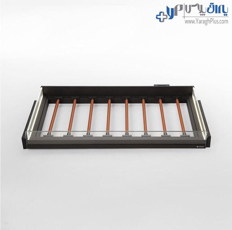 جای شلوار چرمی ریلی داخل کمد لباس با بدنه LED قابل رگلاژ آرام بند یونی هاپر WS4161
