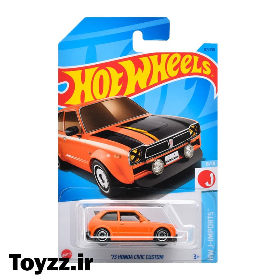 ماکت ماشین هات ویلز هوندا سیویک 73 HONDA CIVIC CUSTOM