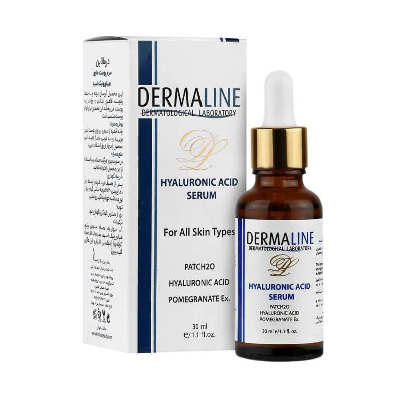 درمالاین سرم پوست حاوی هیالورونیک اسید 30ml DERMALINE HYALURONIC ACID SERUM
