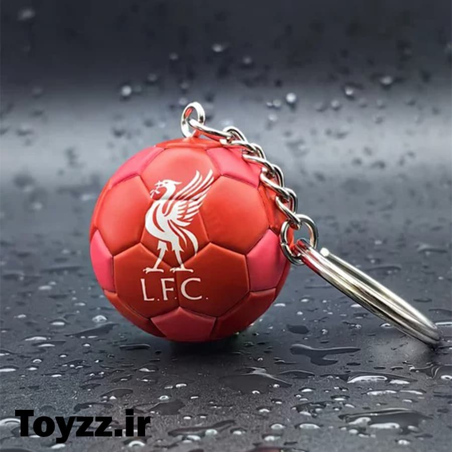 جاکلیدی طرح توپ فوتبال مدل باشگاه لیورپول LIVERPOOL — تصویر ۲