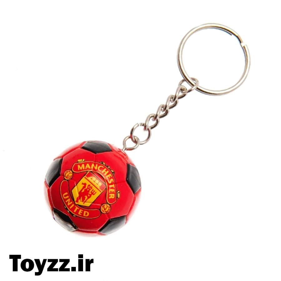 جاکلیدی طرح توپ فوتبال مدل باشگاه منچستر یونایتد MANCHESTER UNITED — تصویر ۳