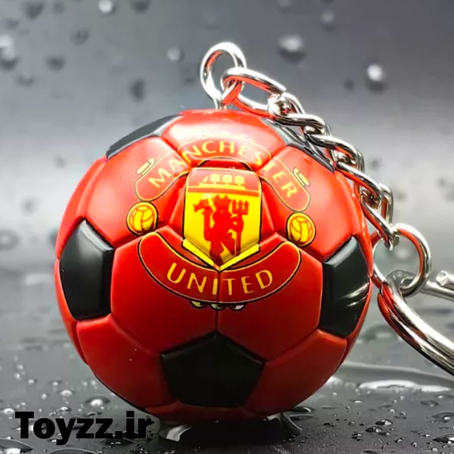 جاکلیدی طرح توپ فوتبال مدل باشگاه منچستر یونایتد MANCHESTER UNITED