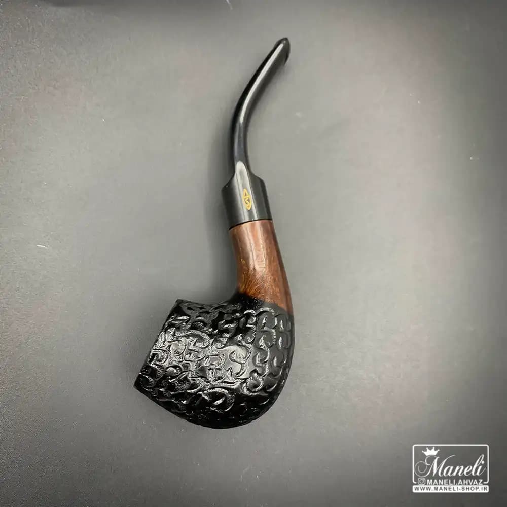 پیپ چوبی ساوینلی (savinelli) طرح قهوه ای مشکی — تصویر ۳