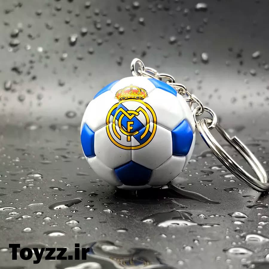 جاکلیدی طرح توپ فوتبال مدل باشگاه رئال مادرید REAL MADRID