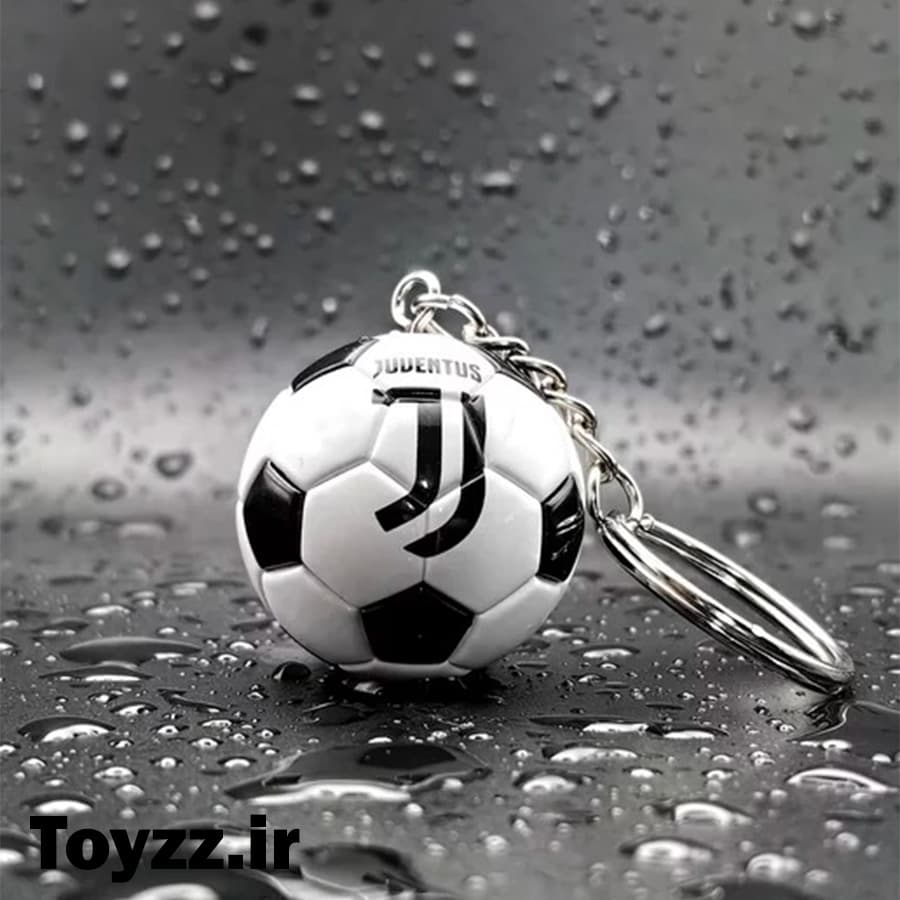 جاکلیدی طرح توپ فوتبال مدل باشگاه یوونتوس JUVENTUS