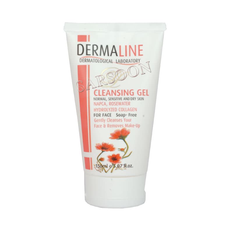ژل شوینده پوست خشک و حساس درمالاین 150 میلی لیتر Dermaline Cleansing Gel For Dry and Sensitive Skin150 ml