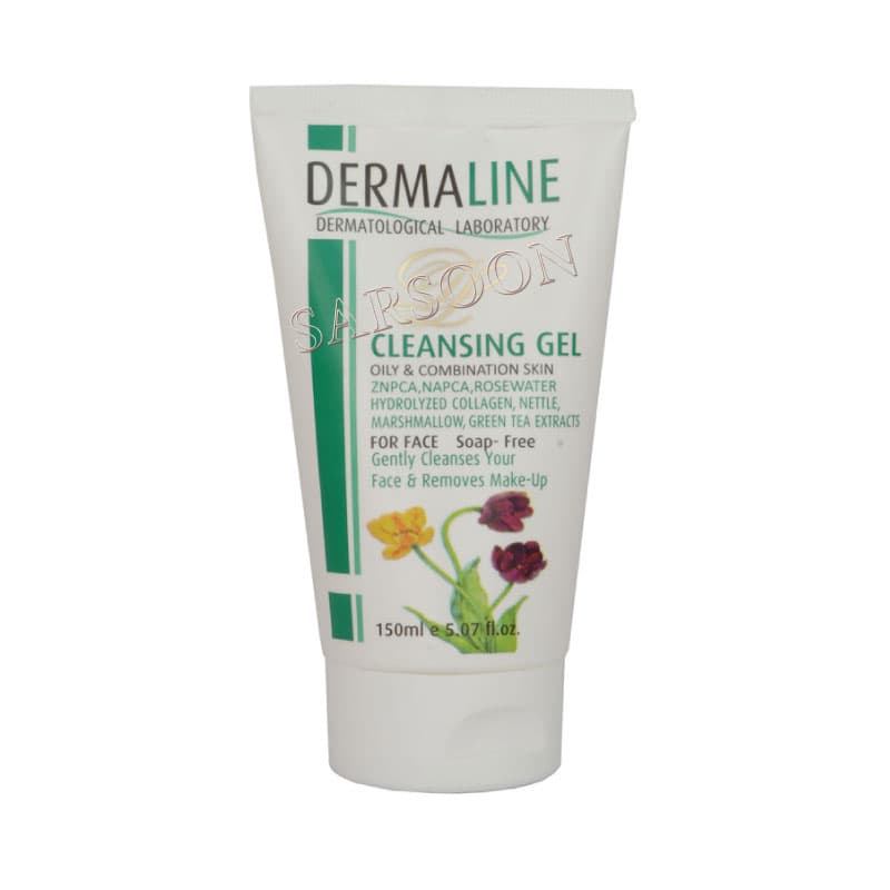 ژل شستشوی پوست چرب و مختلط درمالاین 150 میلی لیتر Dermaline Cleansing Gel Oily and Combination Skin 150ml