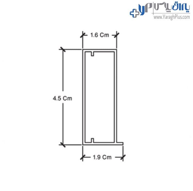 پروفیل درب کمد و کابینت مدل ژرمن استایل فانتونی i220 — تصویر ۴