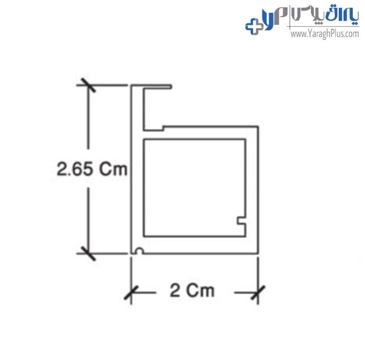 پروفیل درب کمد و کابینت مدل ایتالین استایل فانتونی i211 — تصویر ۳
