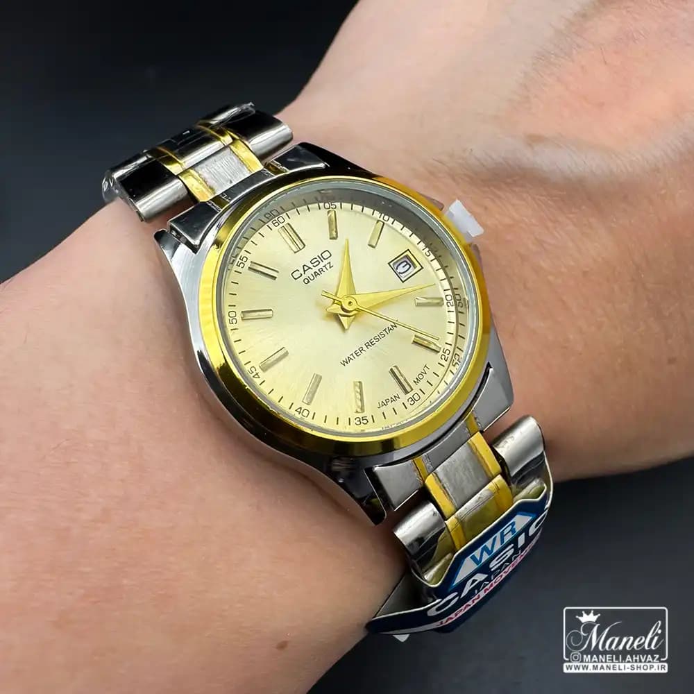 ساعت زنانه کاسیو صفحه گرد دورنگ Casio — تصویر ۷