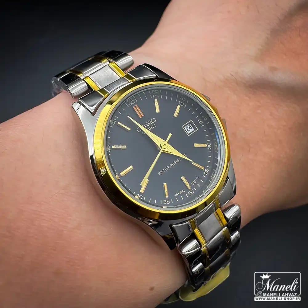 ساعت زنانه کاسیو صفحه گرد دورنگ Casio — تصویر ۲