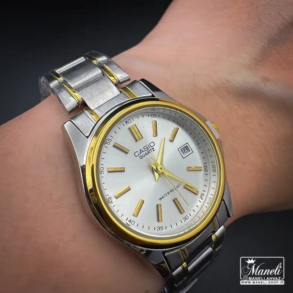 ساعت زنانه کاسیو صفحه گرد دورنگ Casio — تصویر ۶
