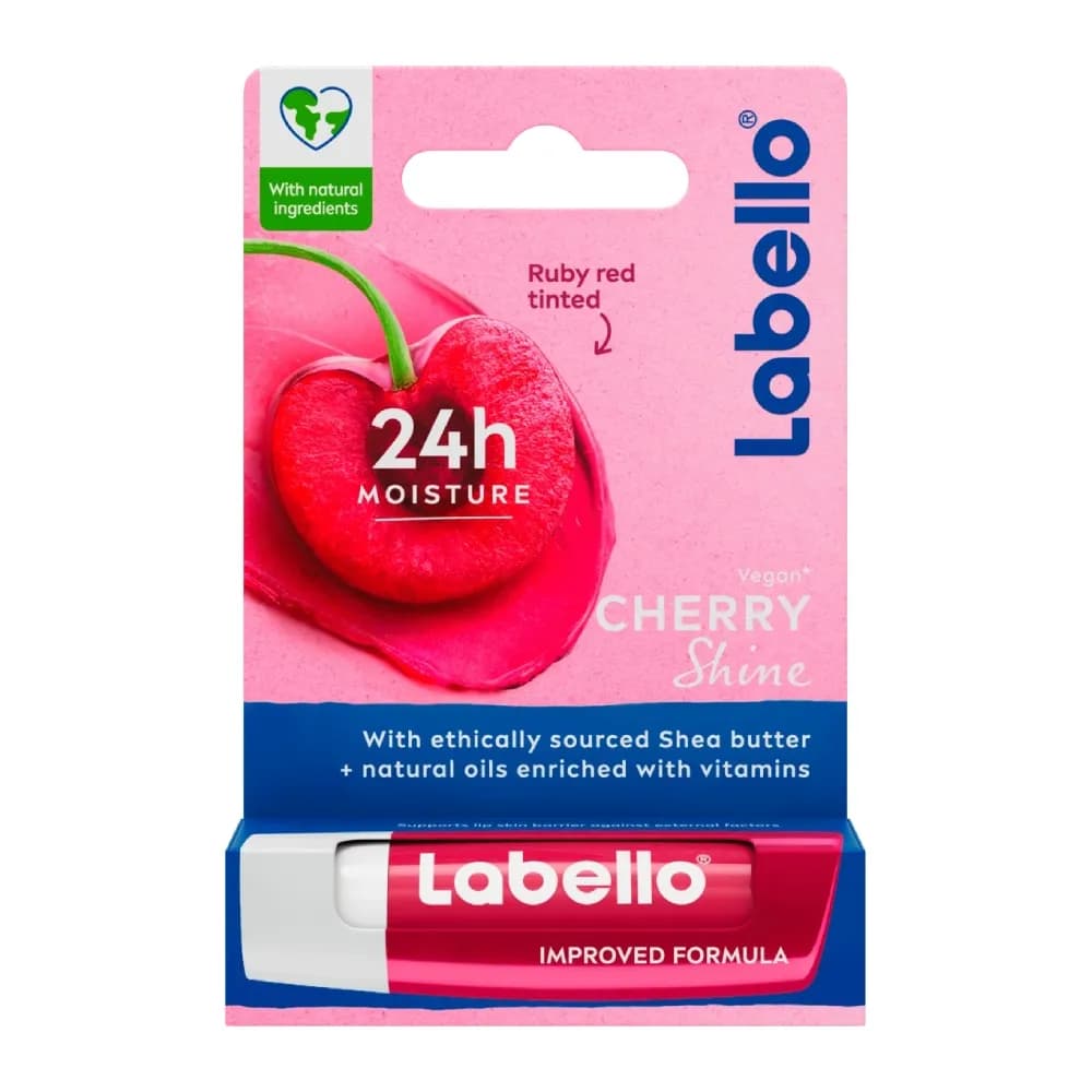 بالم لب گیلاس قرمز لابلو Labello Cherry Shin حجم 4.8 گرم