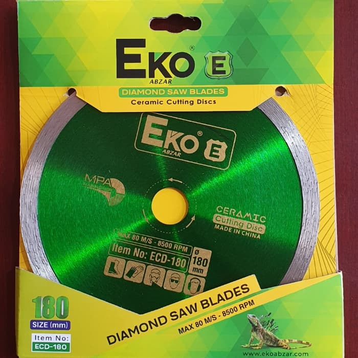 صفحه 180 میلیمتر سرامیک بر مدل ECD-180 برند اکو EKO
