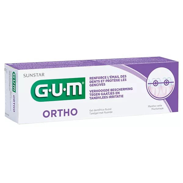 خمیردندان ژلی مخصوص ارتودنسی جی یو ام GUM Gel Orthodontics حجم 75 میل