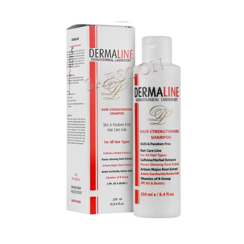شامپو تقویت کننده 250 میلی لیتر درمالاین Hair Strenghening Shampoo 250 ml Dermaline