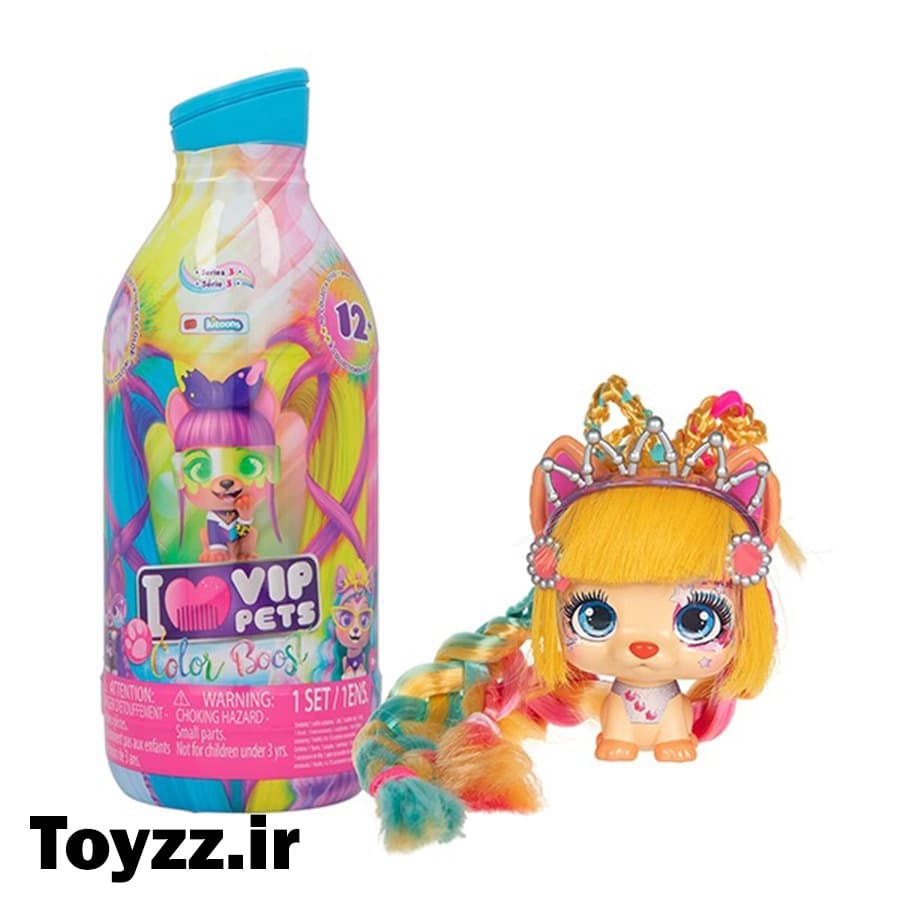 عروسک سوپرایزی Vip Pets مدل Color Boost — تصویر ۲