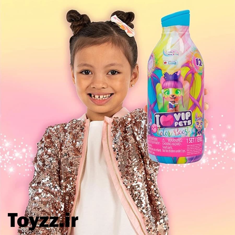عروسک سوپرایزی Vip Pets مدل Color Boost — تصویر ۳