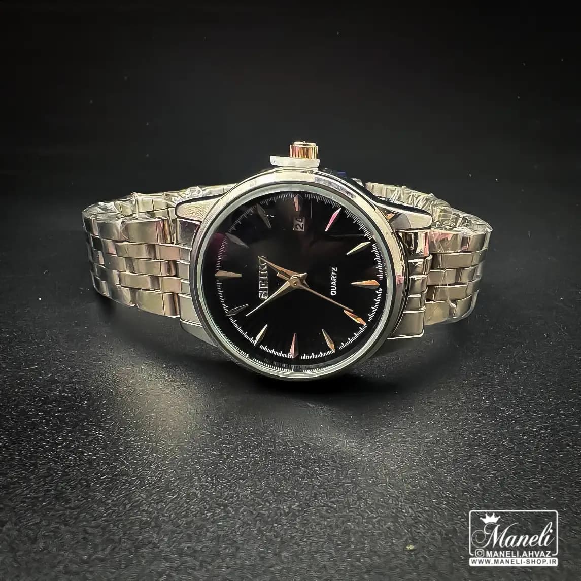 ساعت سیکو زنانه سیلور با صفحه مشکی (SEIKO)