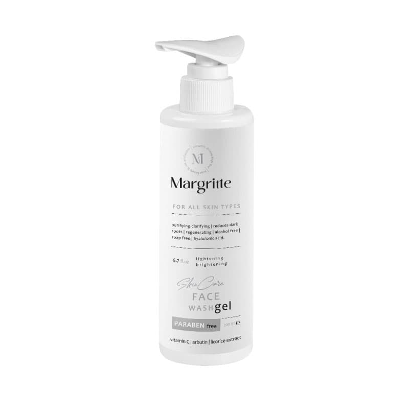 ژل شستشوی روشن کننده صورت مناسب انواع پوست مارگریت Margritte Face Wash Gel For All Skin Types