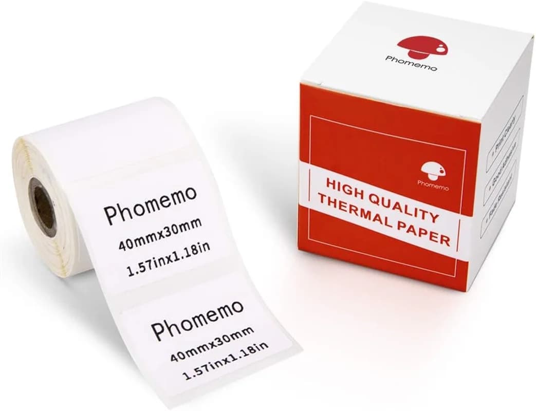 لیبل و رول پرینتر لیبل زن حرارتی Phomemo (اورجینال و اصلی) – لیبل بر چسب — تصویر ۴
