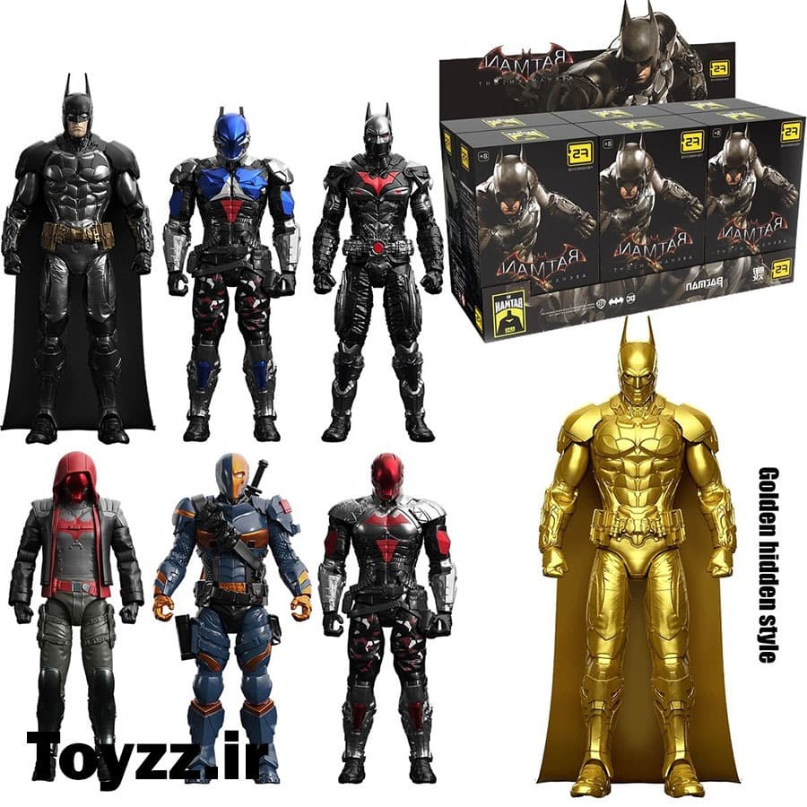 اکشن فیگور ساختنی طرح بتمن مدل F5 DC Batman Figure Arkham Knight Blind Box
