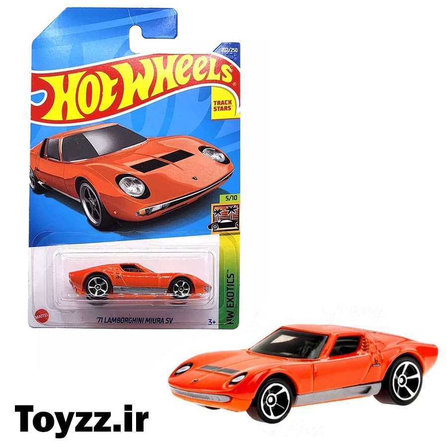 ماکت ماشین هات ویلز مدل لامبورگینی 71 Lamborghini MIURA SV — تصویر ۳