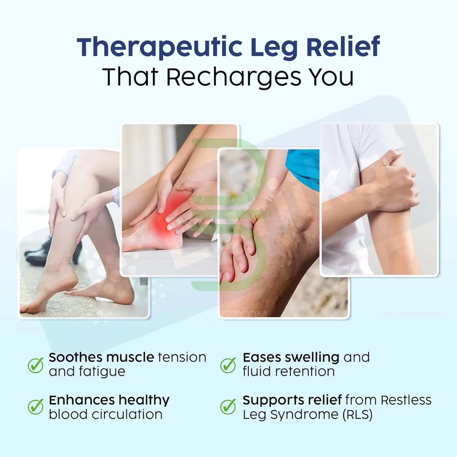 ماساژور هوشمند قابل حمل ساق پا portable smart leg massager — تصویر ۹