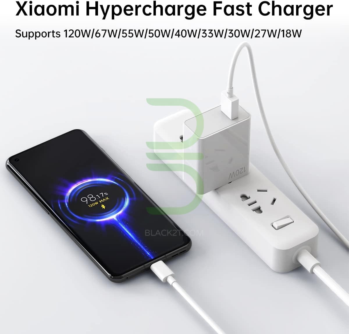 شارژر اورجینال سوپر فست شارژ 120W شیائومی Xiaomi — تصویر ۲