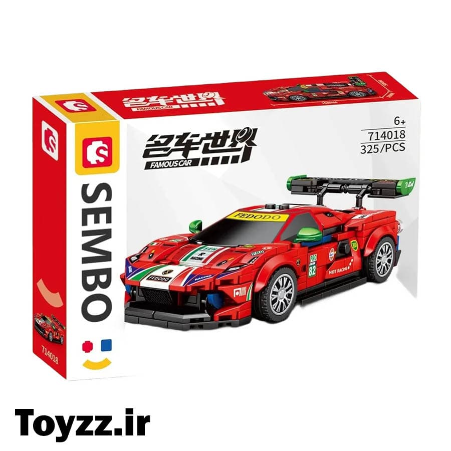 ساختنی لگو ماشین سمبو بلاک مدل SEMBO BLOCK FAMOUS CAR 714018