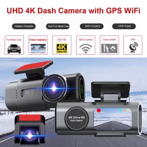 دوربین فیلمبرداری و ثبت وقایع خودرو discavery car dash cam 4k ultra — تصویر ۲