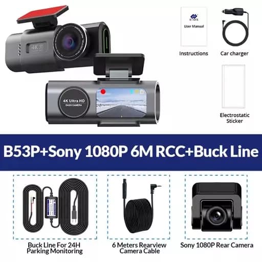 دوربین فیلمبرداری و ثبت وقایع خودرو discavery car dash cam 4k ultra — تصویر ۳