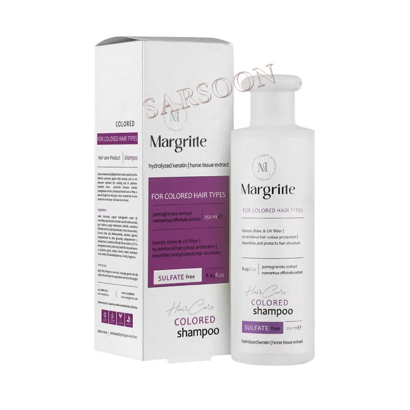 شامپو موهای رنگ شده مارگریت margritte shampoo for colored hair — تصویر ۲