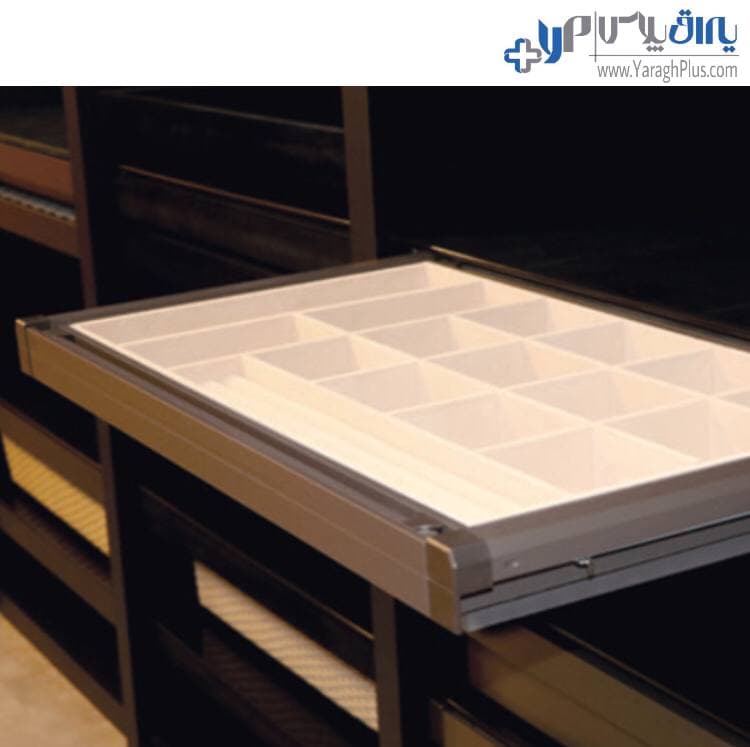سینی مشبک ریلی جای کمربند و کراوات و زیورآلات رنگ موکا طرح ایتالین فانتونی j511 – j512