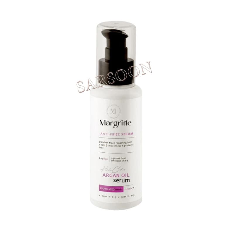سرم مو مارگریت مدل آنتی فریز آرگان 120 میلی لیتر Anti Frizz Serum Margritte