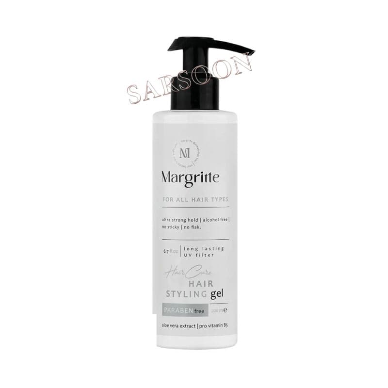 ژل حالت دهنده و براق کننده مو حجم 200 میلی لیتر مارگریت Margritte Pro Vitamin Hair Conditioning And Shiny Gel 200ml