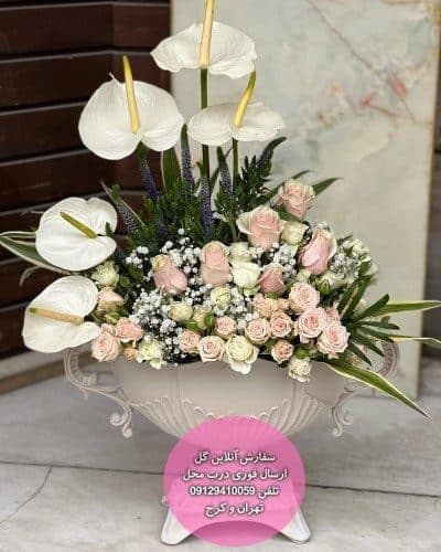 سفارش گل همراه با کیک تولد دخترانه 6 ساله