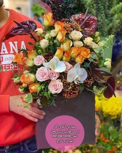 سفارش گل همراه با کیک تولد نوجوان دخترانه