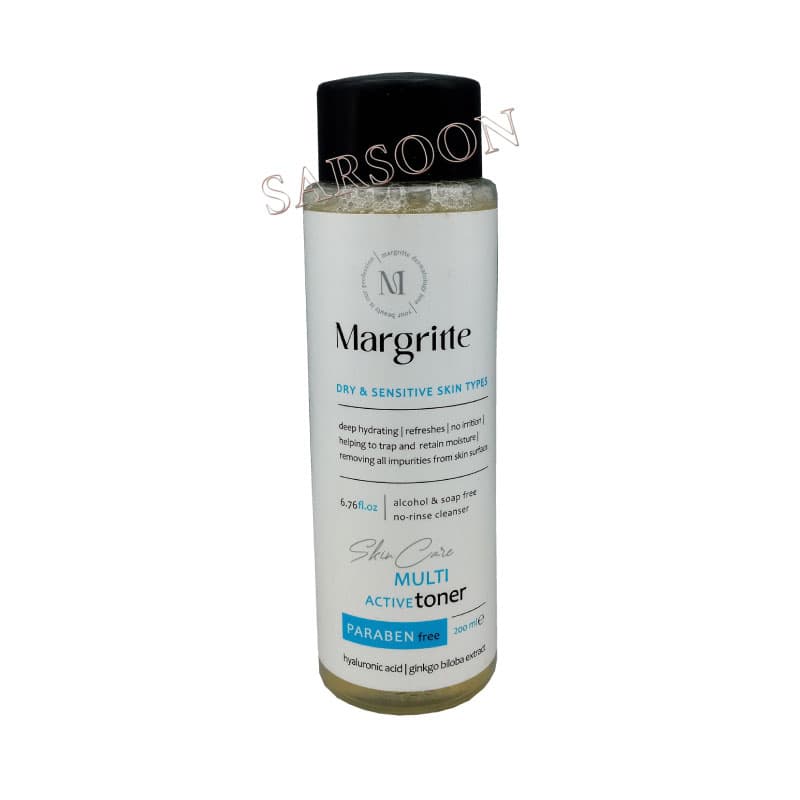 تونر مولتی اکتیو پوست خشک و حساس مارگریت Margritte MARGRITTE MULI ACTIVE TONER DRY SKIN — تصویر ۲