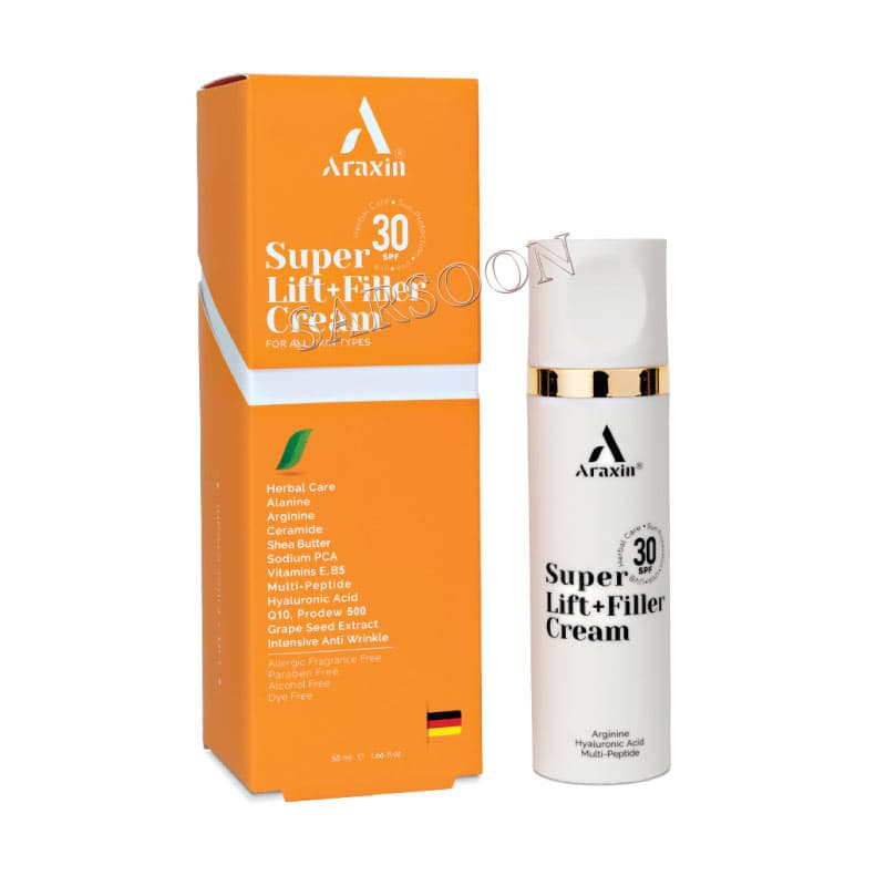 کرم سوپر لیفت و فیلر گیاهی آراکسین 50 میلی لیتر Araxin Super Lift And Filler Cream 50 ml — تصویر ۳
