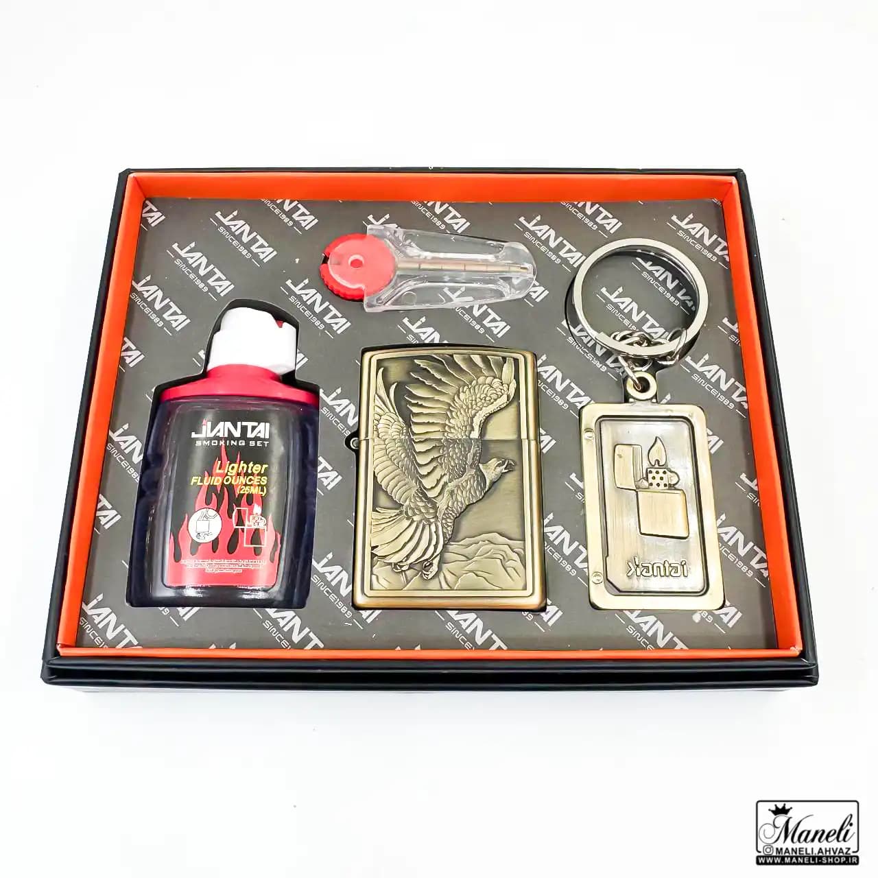 ست فندک بنزینی و جاکلیدی طرح عقاب | هدیه ای — تصویر ۲