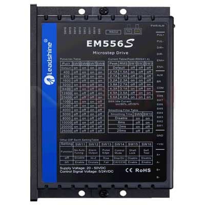 درایور استپ موتور لیدشاین مدل EM556S درایور دیجیتال 5.6 آمپر — تصویر ۲