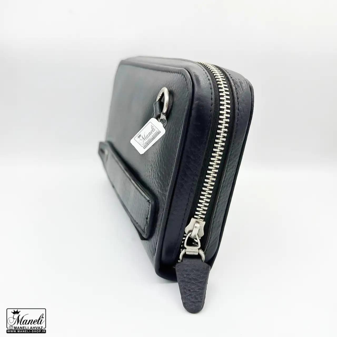 کیف دستی چرم طبیعی ساده و کلاسیک — تصویر ۳