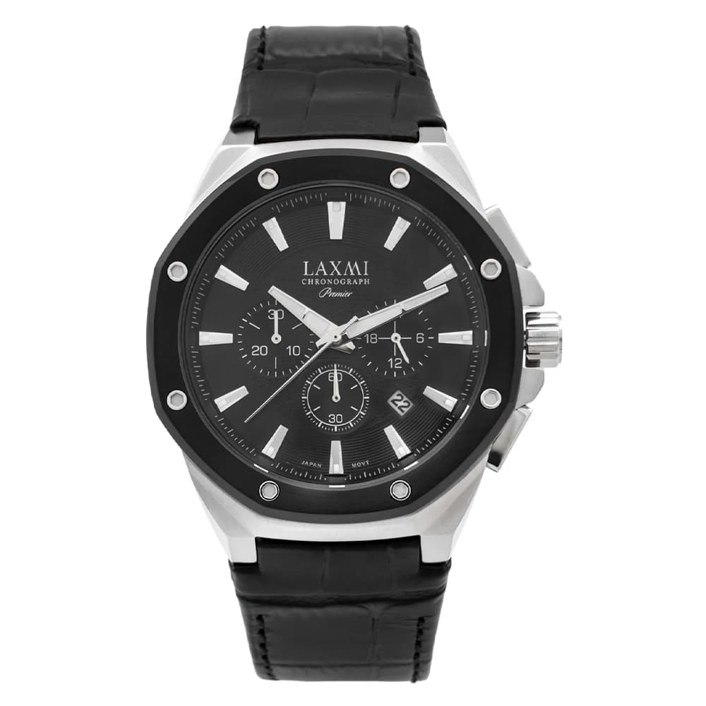 ساعت لاکسمی مردانه چرمی Laxmi Chronograph 8133-1