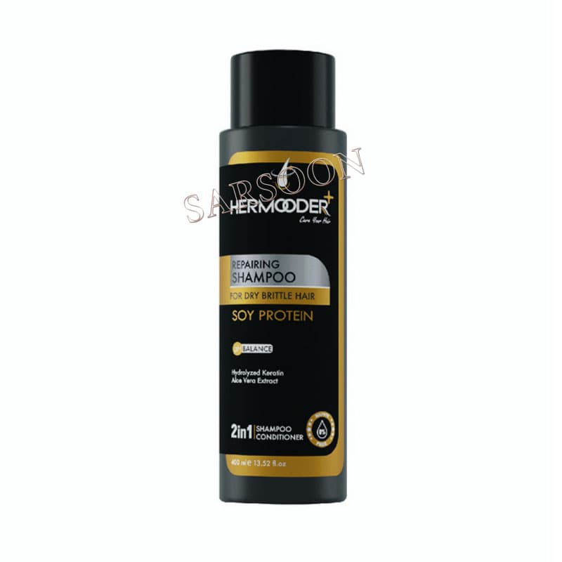شامپو مو هرمودر مدل Repairing حجم 400 میلی لیتر Hermooder Plus Repairing ShampooHermooder Plus Repairing Shampoo 400ml