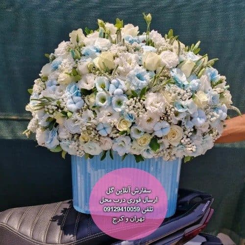 سفارش گل همراه با کیک تولد 1 سالگی دخترانه