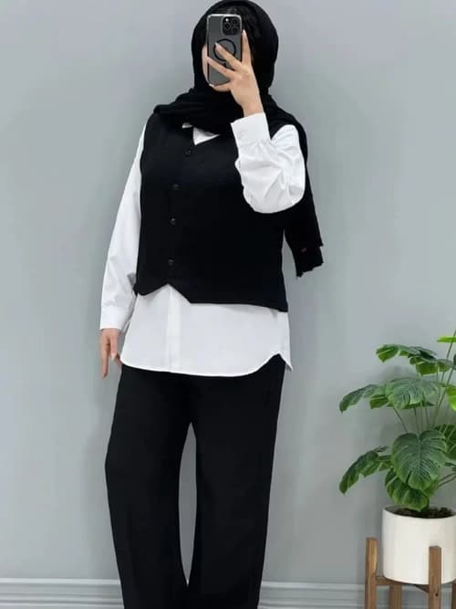 لباس زنانه ست سه‌ تکه پارسین؛ انتخابی شیک، کاربردی و با کیفیت — تصویر ۹