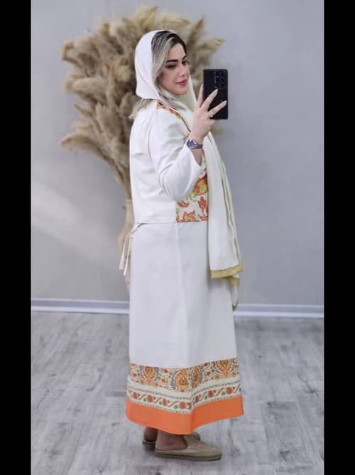 کت و سارافن مدل ندا – شیک، زنانه و مناسب هر موقعیتی — تصویر ۶