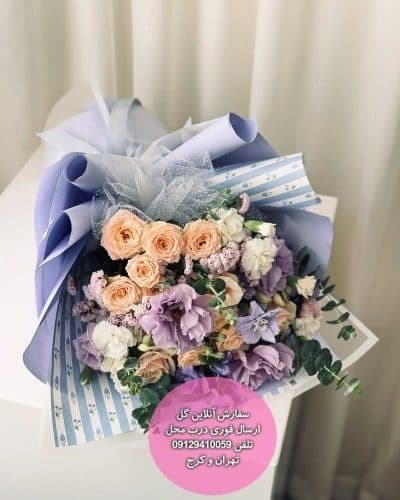 سفارش گل همراه با کیک تولد گربه