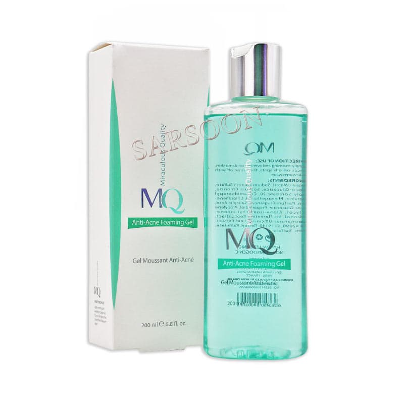 فوم ژل ضد جوش ام کیو 200 میلی لیتر MQ Anti Acne Foaming Gel 200ml